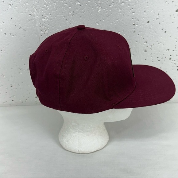The Landmark Project Burgundy Adjustable SnapBack Hat with Tree Patch - Picture 5 of 11